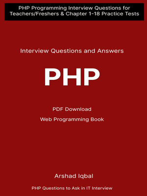 cover image of PHP Programming Questions and Answers (Web Programming)